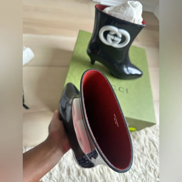 Gucci Rubber Bootie - Black
